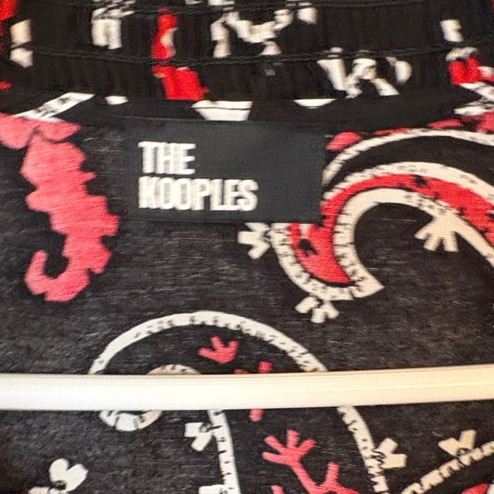 The Kooples Black and Red Paisley Blouse - Picture 4 of 10